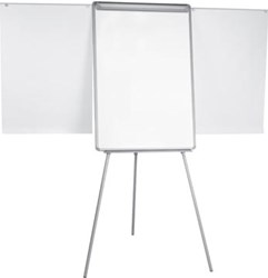 Q-CONNECT flipchart magnetisch met 2 uitschuifbare papierhouders grijs