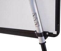 Q-CONNECT flipchart, niet magnetisch, 70 x 100 cm, zwart-2