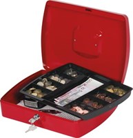 Q-CONNECT geldkoffer 325 x 235 x 85 mm rood-2