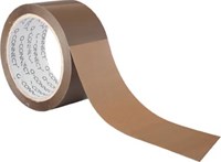 Q-CONNECT stille verpakkingstape 50 mm x 66 m bruin pak van 6 rollen-2