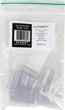 Q-CONNECT tabs voor display systeem 25 mm geassorteerde kleuren 10 stuks-2