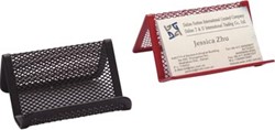Q-CONNECT visitekaartenhouder 11 x 7,5 x 5 cm metaal zwart