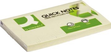 Memoblaadjes Q-CONNECT Recycled 76 x 127 mm 100 vel geel-2