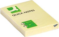 Memoblaadjes Q-CONNECT 51 x 76 mm 100 vel geel