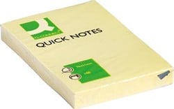 Q-CONNECT Quick Notes 51 x 76 mm 100 vel geel