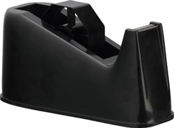 Q-CONNECT plakbandafroller voor rollen 25 mm x 66 m zwart