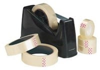 Q-CONNECT plakbandafroller voor rollen 25 mm x 66 m zwart-3