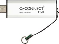 Q-CONNECT USB-C stick 3.2 Gen1, zilver, 64 GB
