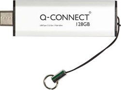 Q-CONNECT USB-C stick 3.2 Gen1, zilver, 128 GB