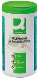 Q-CONNECT reinigingsdoekjes voor telefoon pak van 100 doekjes
