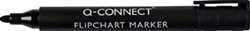 Flipchart marker zwart 2-3 mm ronde punt met clip