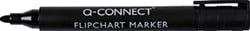 Flipchart marker zwart 2-3 mm ronde punt met clip
