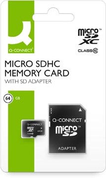 64 GB Micro SD geheugenkaart met SD-adaptor  Q-CONNECT-3