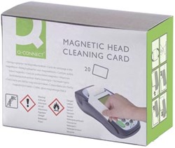 Q-CONNECT reinigingskaart, voor kaartlezers, pak van 20 stuks