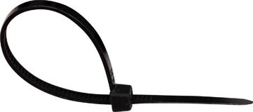 Kabelbinder 100 x 2,5 mm pak van 100 stuks zwart Q-CONNECT