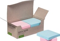 Memoblaadjes Q-CONNECT Recycled pastel 76 x 76 mm 100 vel doos van 12 stuks in geassorteerde kleuren-2
