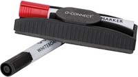 Q-CONNECT bordenwisser-stifthouder magnetisch met 2 whiteboardmarkers