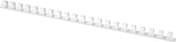 Bindrug 14mm plastic 21 rings 100 stuks wit