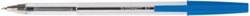 Balpen Q-Connect met dop medium punt blauw