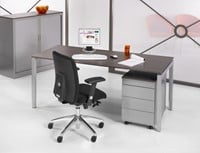 Kantoorbureau met ladeblok