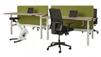 Kantoortuin bench bureau zit sta