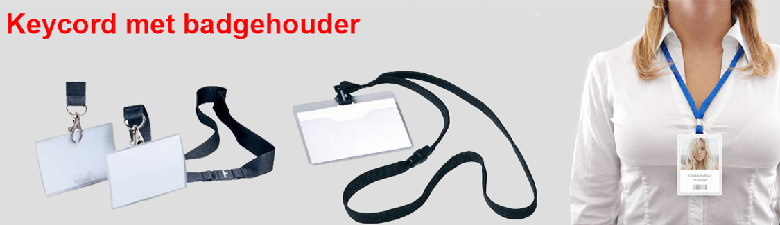 Keycord met badgehouder