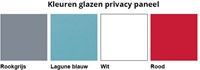 Kleuren privacy paneel bureau glas