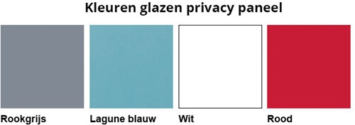Kleuren privacy paneel bureau glas