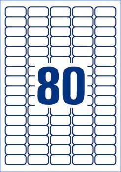 AVERY afneembare witte etiketten Stick & Lift ft 35,6 x 16,9 mm, 2.000 stuks, 80 per blad-3