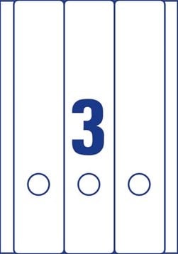 AVERY Printbare rugetiketten 'Block Out 29,7 x 5,9 cm doos van 25 blad 75 stuks wit/rood-2