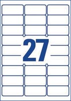 AVERY Zelfklevende badge ft 63,5 x 29,6 mm, doos van 540 stuks, wit-2
