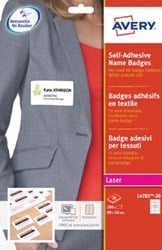 AVERY Zelfklevende badge ft 80 x 50 mm, doos van 200 stuks, wit