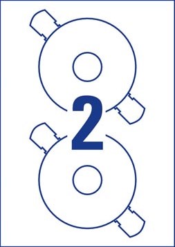 AVERY eEtiketten voor CD-2