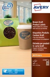 AVERY Productetiketten uit karton ft 63,5 x 42,3 mm, ovaal, 360 stuks, 18 per blad
