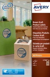 AVERY Productetiketten uit karton diameter: 60 mm, rond, 240 stuks, 12 per blad