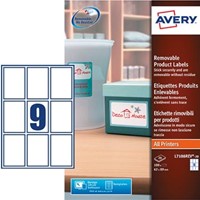 AVERY Afneembare productetiketten ft 62 x 89 mm, 180 stuks, 9 per blad, doos van 20 blad-2