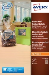 AVERY Productetiketten uit karton ft 62 x 42 mm, 360 stuks, 4 per blad