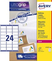 Avery etiketten 63,5 x 33,9mm 24 etiketten per vel-2