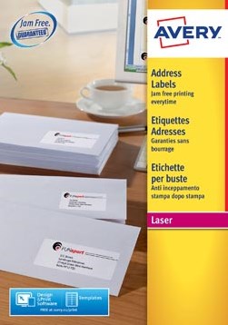 Avery etiketten 63,5 x 33,9mm 24 etiketten per vel