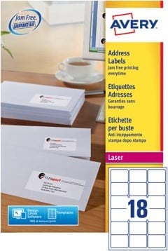 AVERY etiketten L7161 63,5 x 46,6mm 18 etiketten per vel-3