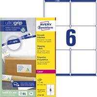 Avery etiketten 99,1 x 93,1mm 6 etiketten per vel-2