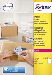 Avery etiketten L7167B-100 QuickPeel 199,6 x 289,1 mm b x h 100 etiketten