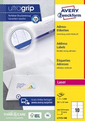 Avery etiketten 99,1 x 57mm 10 etiketten per vel