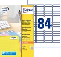 Avery L7656-100 mini etiketten ft 46 x 11,1 mm (b x h),  wit, doos 8400 stuks-2