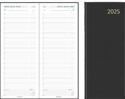 Dagagenda 2025 Aurora Longo LA411 Linnen zwart