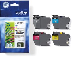 Inktcartridge Brother LC-422XLVAL zwart 3 kleuren