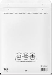 Comebag luchtkussenenveloppen 350 x 470 mm met stripsluiting wit doos van 100 stuks