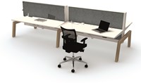 MAX Hybrid -bench-werkplek-4-personen