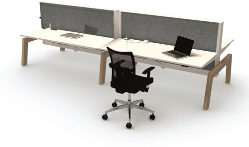 MAX Hybrid -bench-werkplek-4-personen