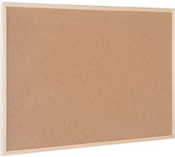 Bi-Office kurkbord met houten kader 60 x 90 cm-3